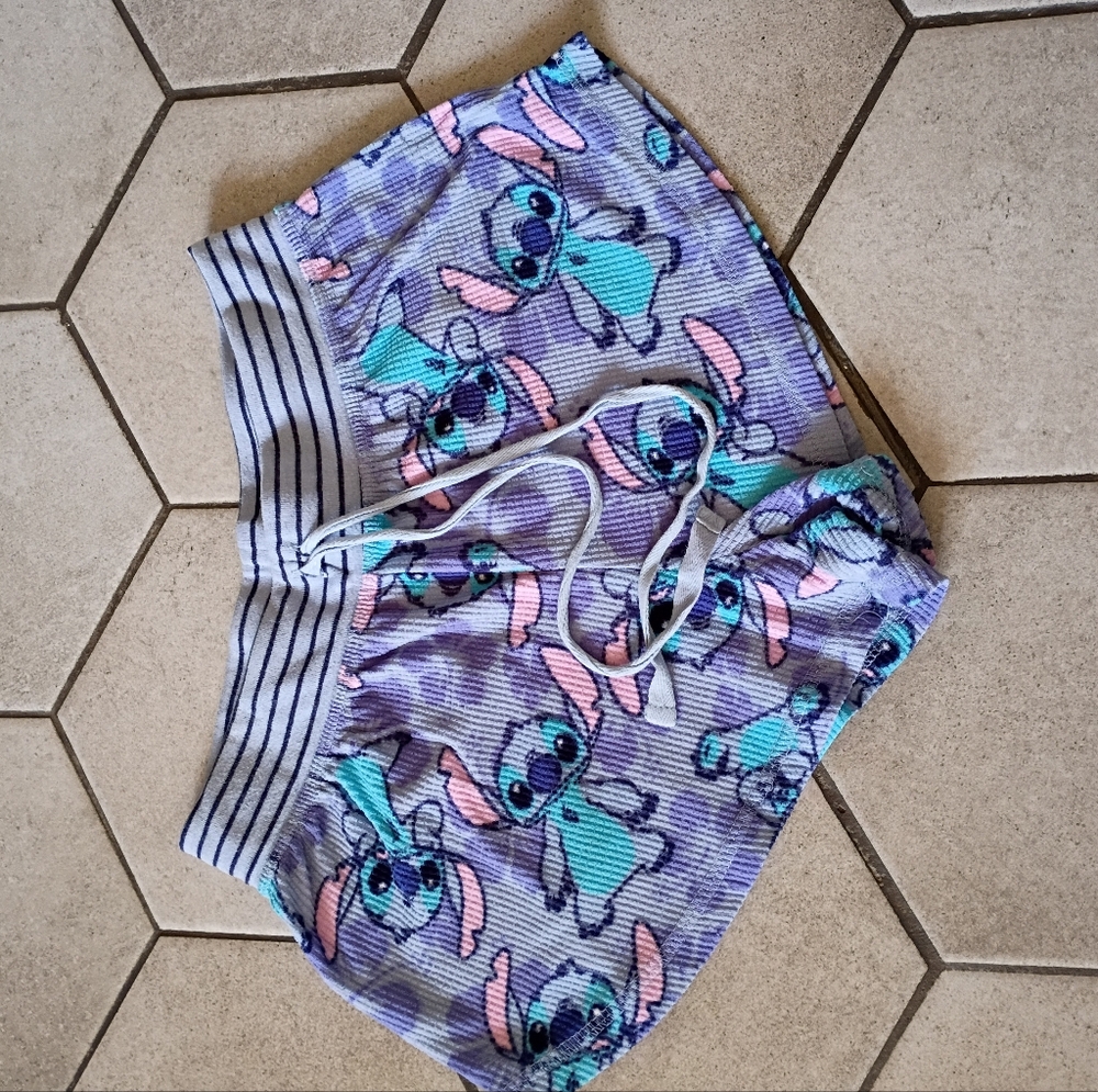 Disney Purple and Blue Stitch Shorts